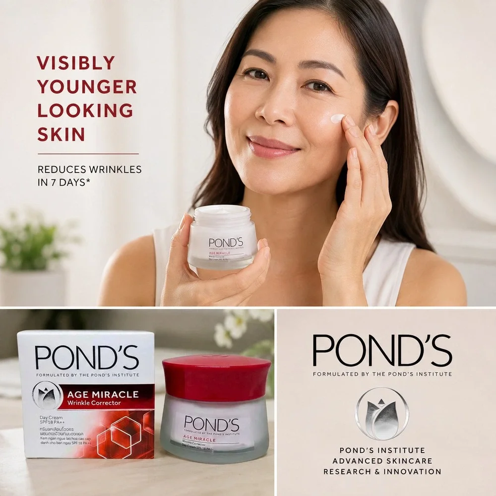 POND'S Age Miracle Wrinkle Corrector SPF 18 Anti Aging Day Cream 1.7 oz 50g
